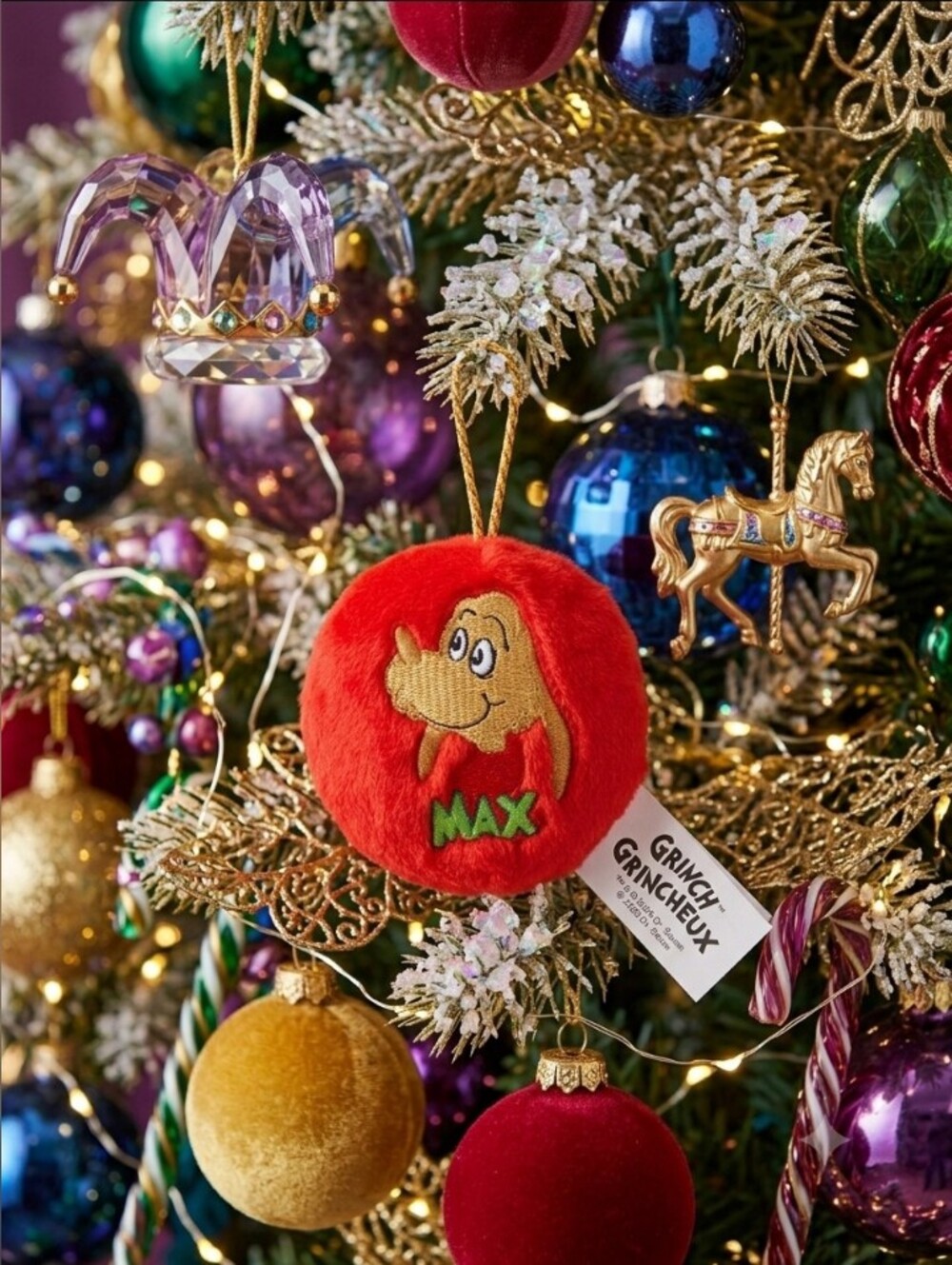 Dr. Seuss Max Red Plush Hanging Ornament Free With Purchase!